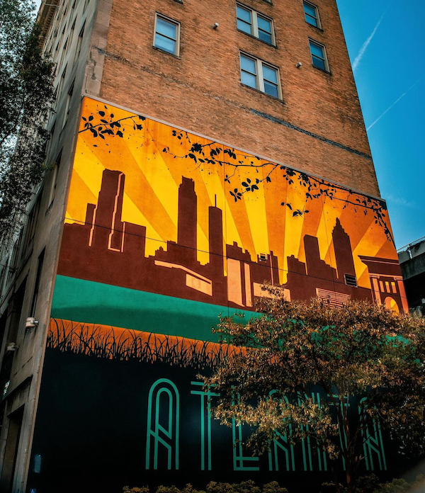 Atlanta street art Glenn Hotel