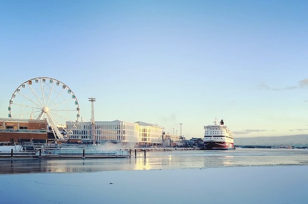Helsinki harbor view